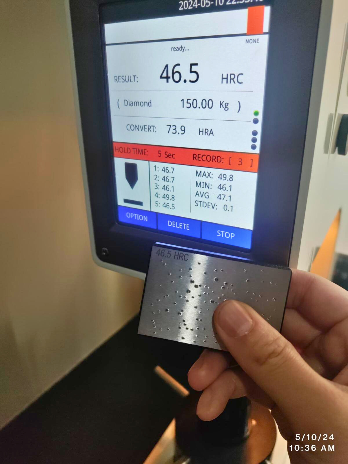 Rockwell Hardness Tester
